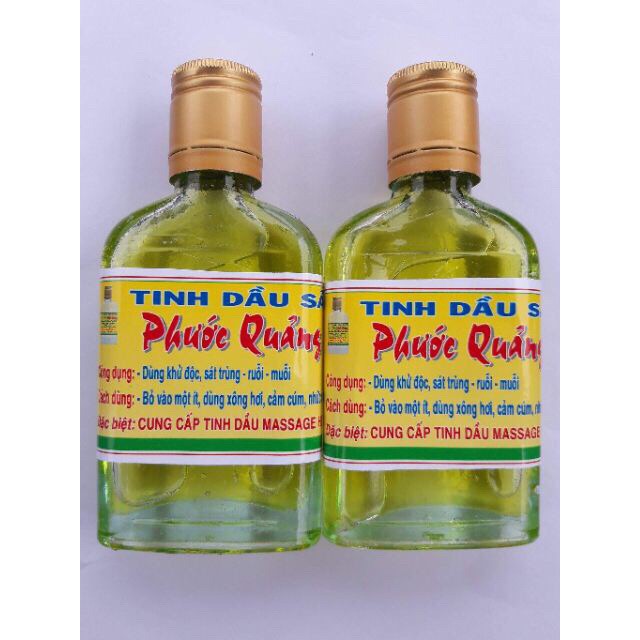 Tinh dầu sả nguyên chất Phước Quảng, chính gốc Huế chai 100 ml