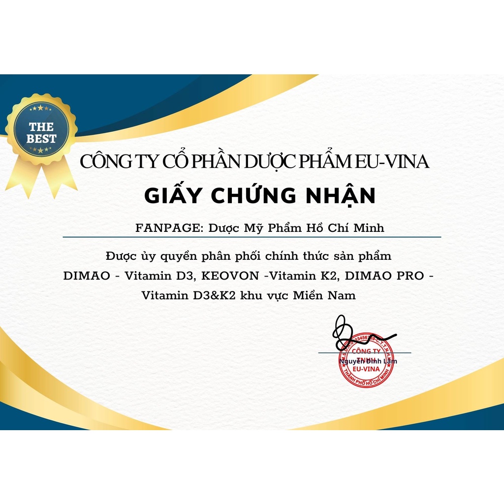 Vitamin D3 400IU và K2 Dimao Pro Dạng Xịt, Hàng Nhập Khẩu Châu Âu, Hương Dâu, Hiệu Quả Và Hấp Thu Tốt- 25ml
