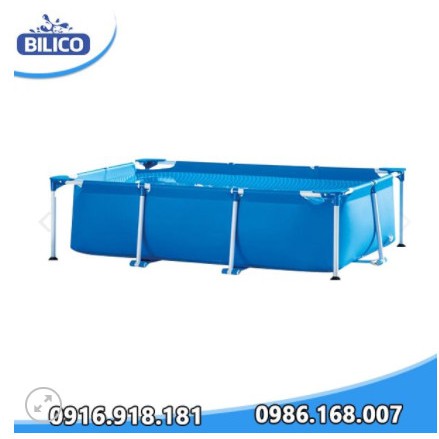 Bể bơi Vinyl hình chữ nhật Thương hiệu: Bilico + Chi phí vừa phải. + Tính ứng dụng cao. + Bạt nhựa chắc chắn. + Tuổi