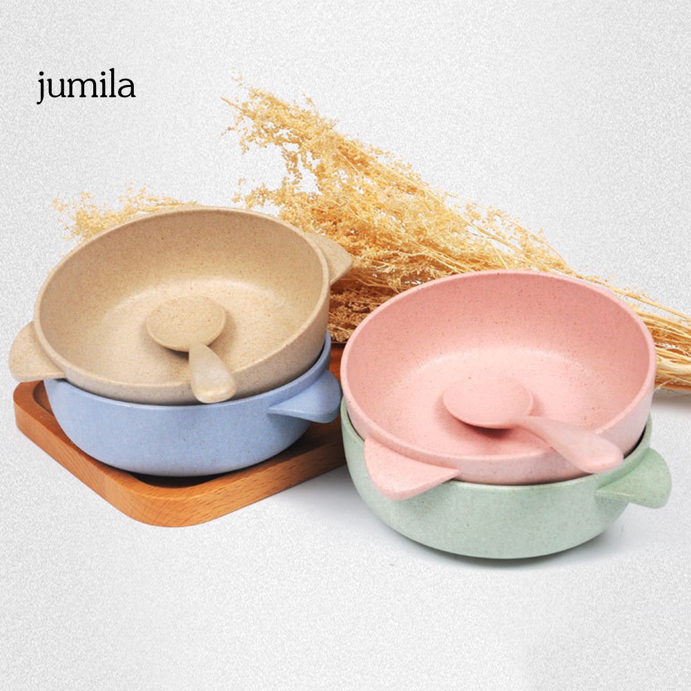 Set 2 Bát Ăn Bằng Rơm Lúa Mì An Toàn Cho Bé