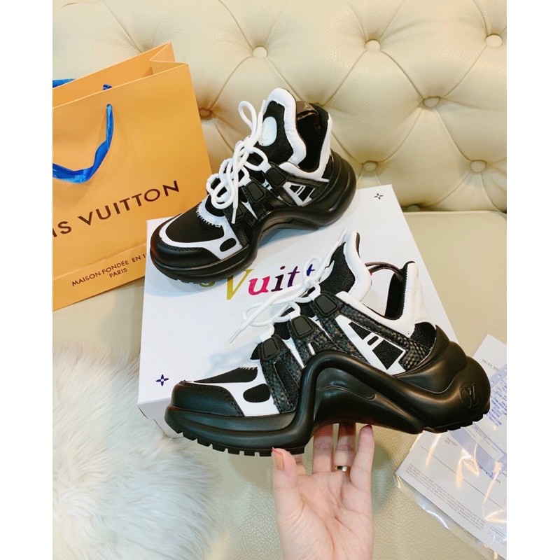 Giày LV. Archlight  đen trắng hàng 1:1 chất lượng