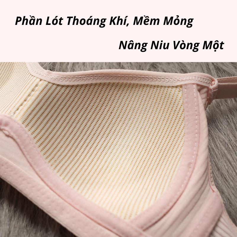 Áo Ngực Không Gọng Nữ Form Học Sinh, Áo Lót Mút Mỏng Chất Cotton Gân Tăm Mềm Mịn Không Cộm TOPBRA AL22