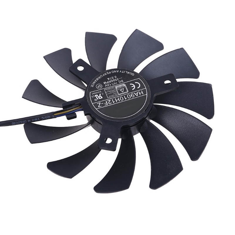 SHAS 1 Pair HA9010H12F-Z 4Pin Cooler Fan Replacement for MSI GTX 1060 1660Ti RTX 2060 Graphics Card Fan