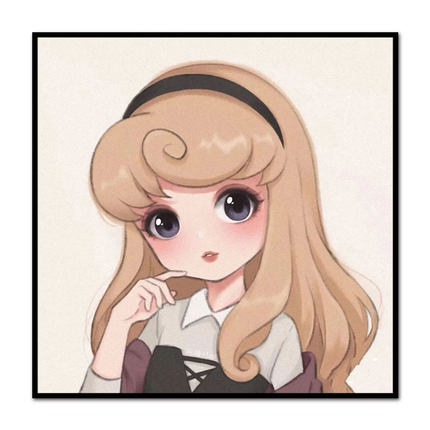 Bộ Tranh Đính Đá 5D DIY Hình Công Chúa disney 30 * 30cm Để Trang Trí Nhà