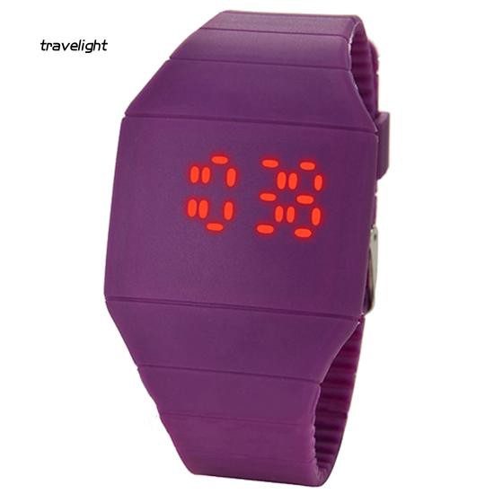 Đồng Hồ Đeo Tay Điện Tử Dây Silicone Thời Trang Cho Nam Nữ