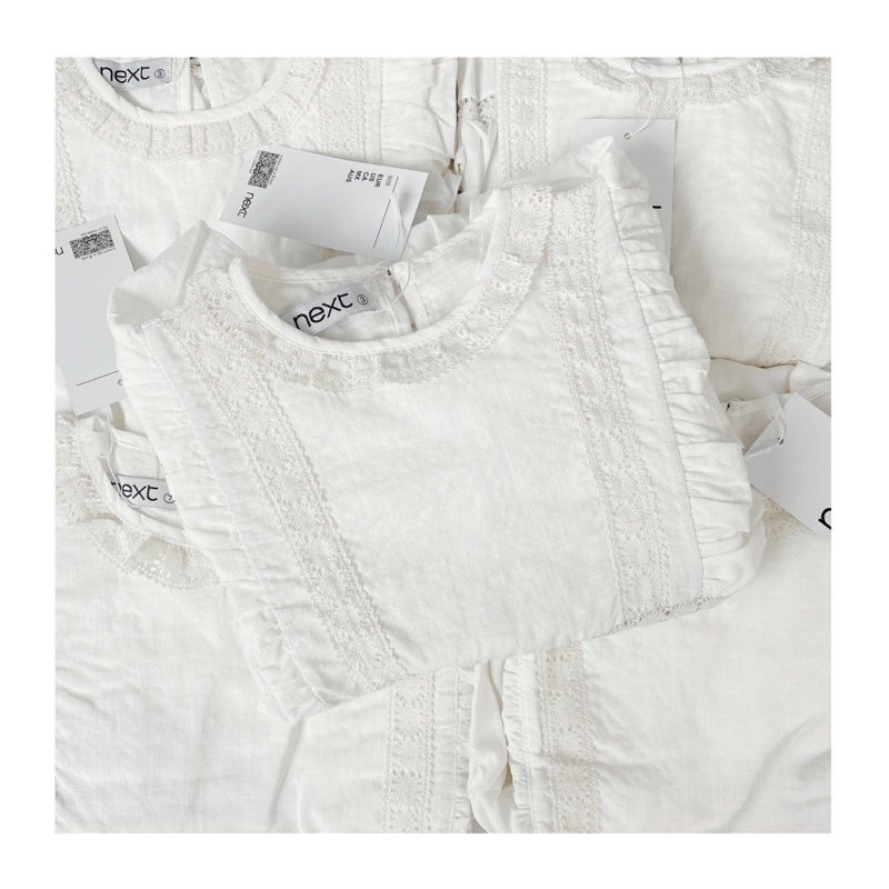 ẢNH THẬT- VÁY NEXT PHỐI REN 3 TẦNG BÈO VAI