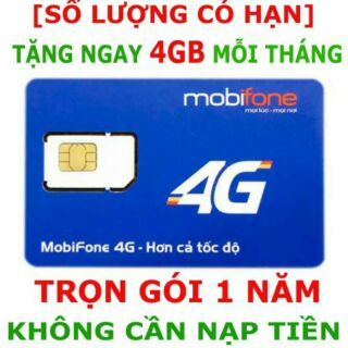 Sim 4g mobifone giá rẻ 1 năm