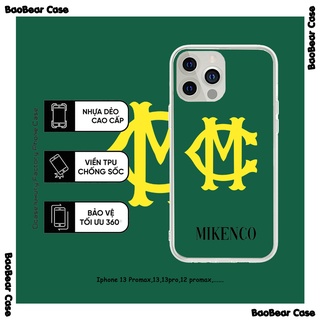 Ốp Lưng Logo Mikenco Nền Xanh iphone 16prm,15promax,15plus,15pro,15,14promax,14pro,14plus,14,13promax ,