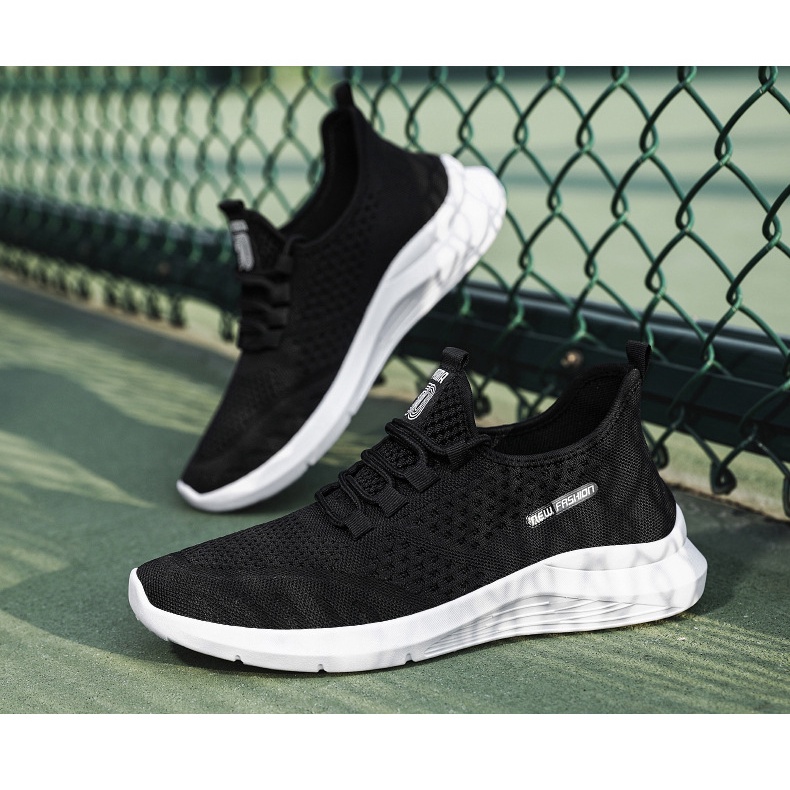 Giày thể thao nam sport màu đen, thời trang năng động