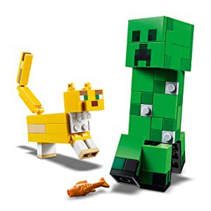 Đồ chơi LEGO MINECRAFT - Sinh Vật Creeper Khổng Lồ Và Mèo Ocelot - Mã SP 21156