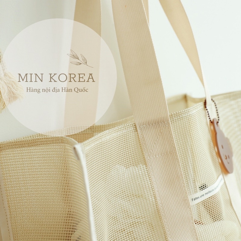 TÚI LƯỚI CHÍNH HÃNG CHEZBEBE KÈM TAG GẤU - MADE IN KOREA