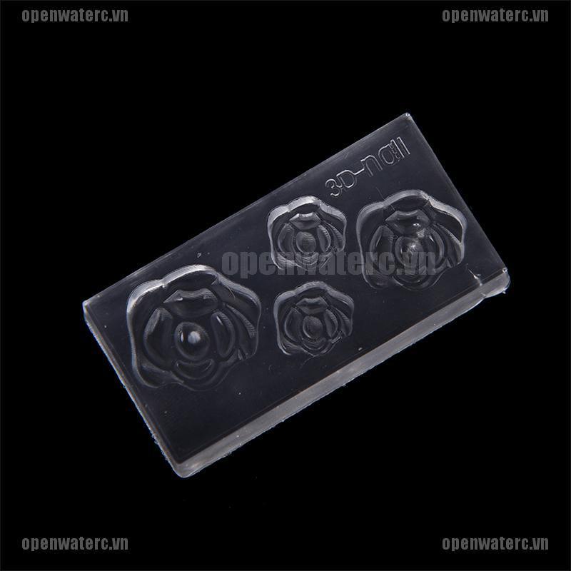 Bộ 6 Khuôn Silicone 3D Dùng Trang Trí Móng Tay DIY Tiện Dụng