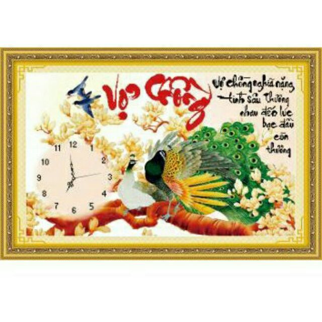 Tranh thêu chữ thập VỢ CHỒNG 222770