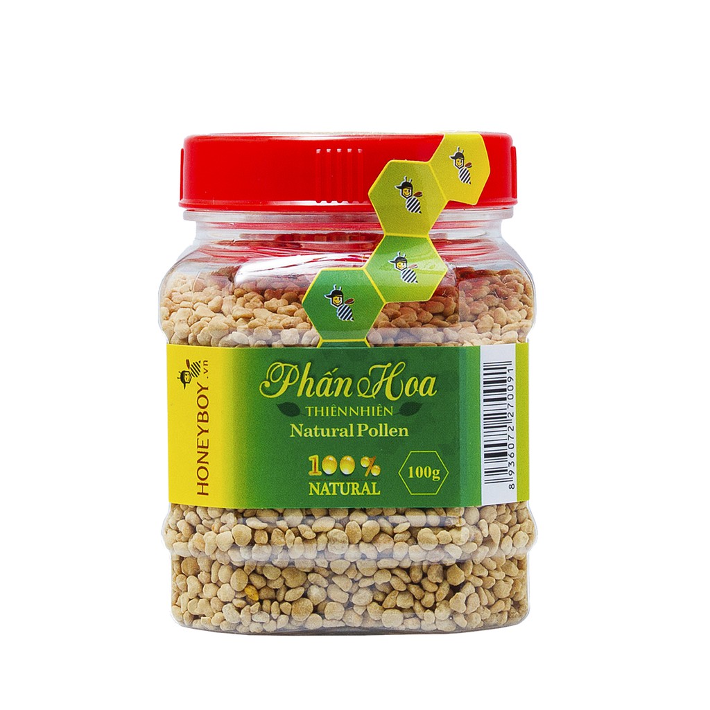 Combo Mật Ong Thiên Nhiên 5 Sạch Honeyboy 250ml và Phấn Hoa Thiên Nhiên Honeyboy 100g