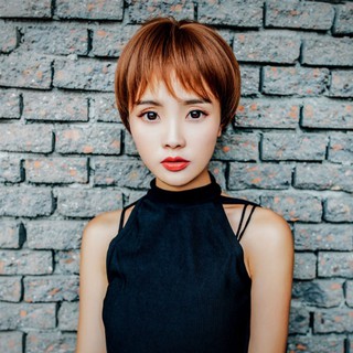 Tóc giả nữ Tomboy Hàn Quốc kèm lưới A224