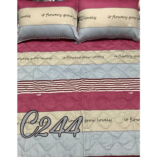 Drap Thắng Lợi, ga giường cotton 100% chuẩn logo cty thoáng mát (4 món)