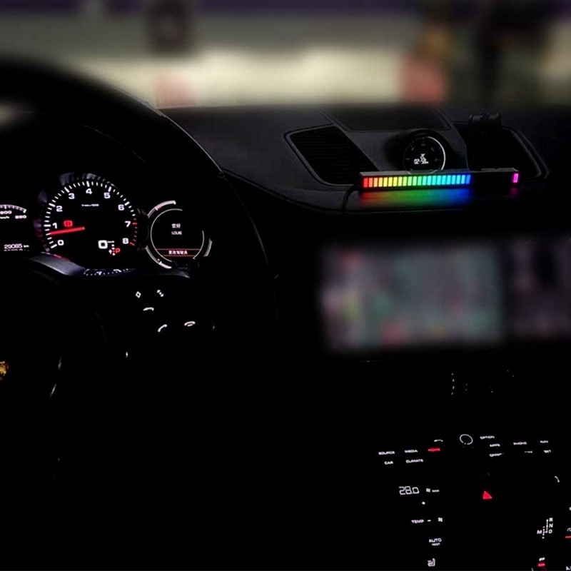 Dải Đèn LED RGB Điều Khiển Bằng Âm Thanh Cho Xe Hơi