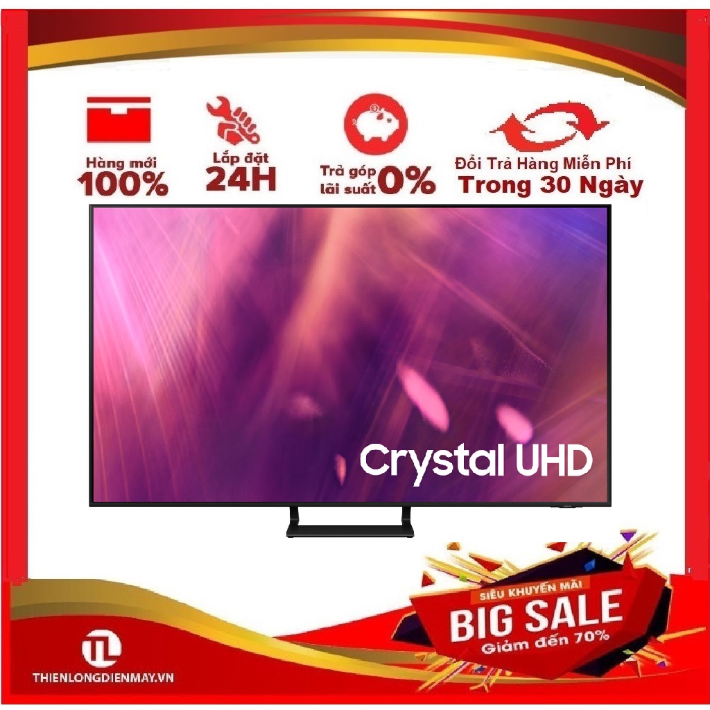 UA55AU9000 - MIỄN PHÍ CÔNG LẮP ĐẶT - Smart Tivi Samsung 4K Crystal UHD 55 Inch UA55AU9000 Mới 2021