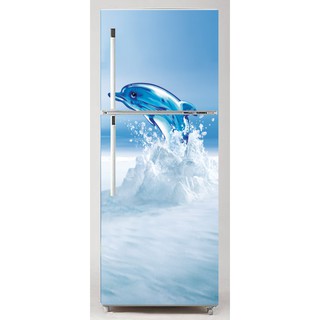 DECAL TRANG TRÍ TỦ LẠNH MẪU CÁ HEO