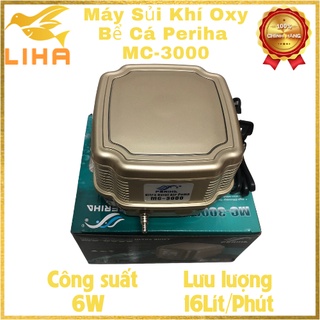 Máy Sủi Khí Oxy Periha MC3000 (6W-16Lít/Phút) - Máy Oxi Cho Hồ Cá