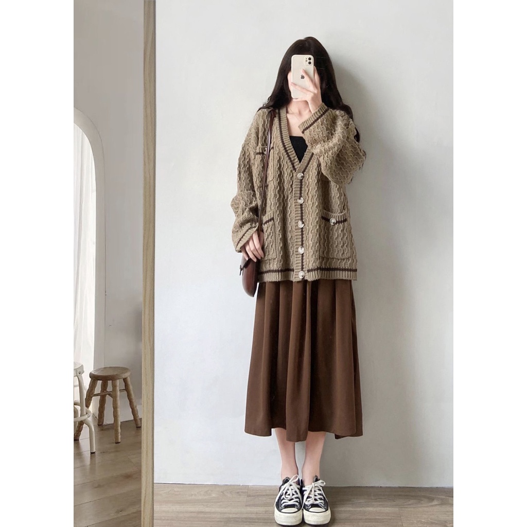 Áo cardigan phong cách Nhật Simbabo