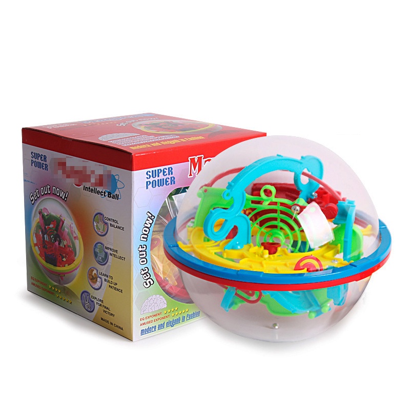 Quả Bóng Mê Cung 3D Có Thể Xoay 100 Bước Cho Trẻ Em