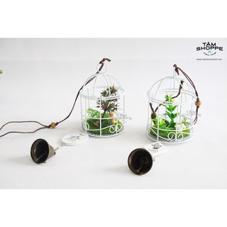 Chuông gió lồng chim sắt Vintage LỚN