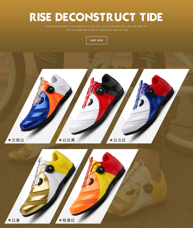 MTB Đi xe đạp đường trường Giày đi xe đạp Giày thể thao Giày đua xe đạp chuyên nghiệp Thoáng khí Cycling road mountain shoes