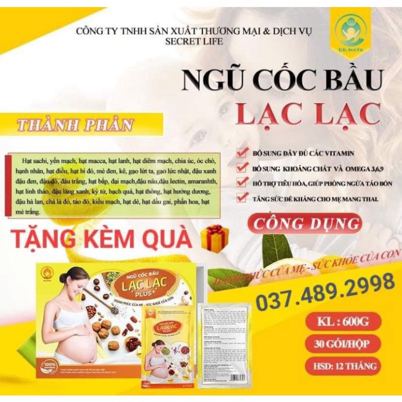 Ngũ cốc bà bầu dinh dưỡng lạc lạc