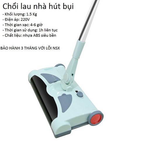 chổi lau nhà hút bụi đa năng không dây sạc điện, 3 trong 1. Bảo hành 1 năm lỗi đổi mới trong 7 ngày.