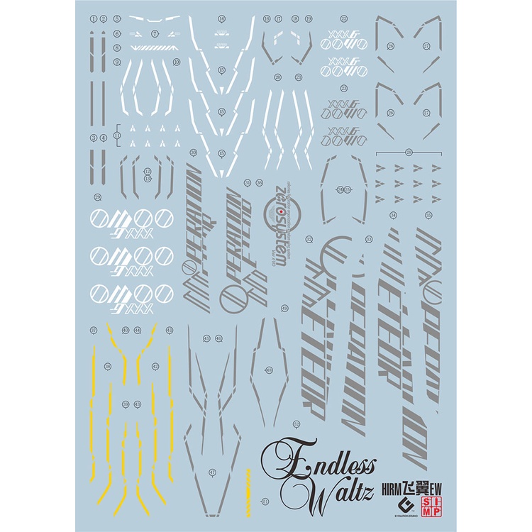 Evo Decal Cho MJH HIRM 1100 Wing Zero