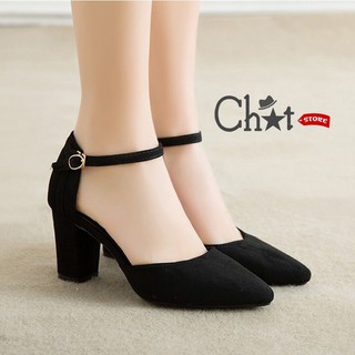 Giày Sandal Cao Gót Nữ Bít Mũi