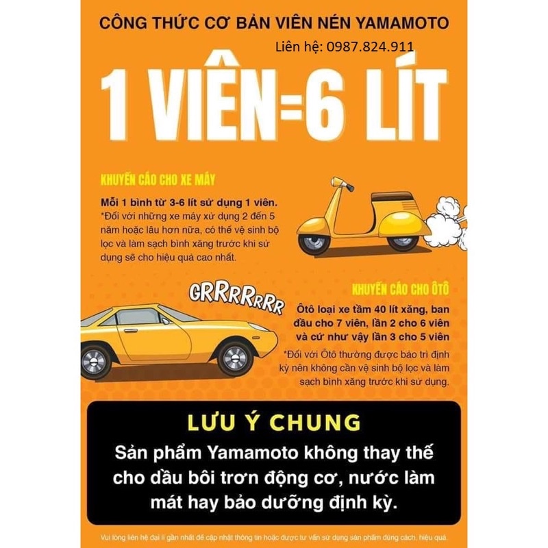 Viên nén tiết kiệm xăng yamamoto