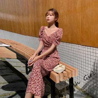 Đầm voan hoa dáng dài thời trang mùa hè dành cho nữ/S-XL