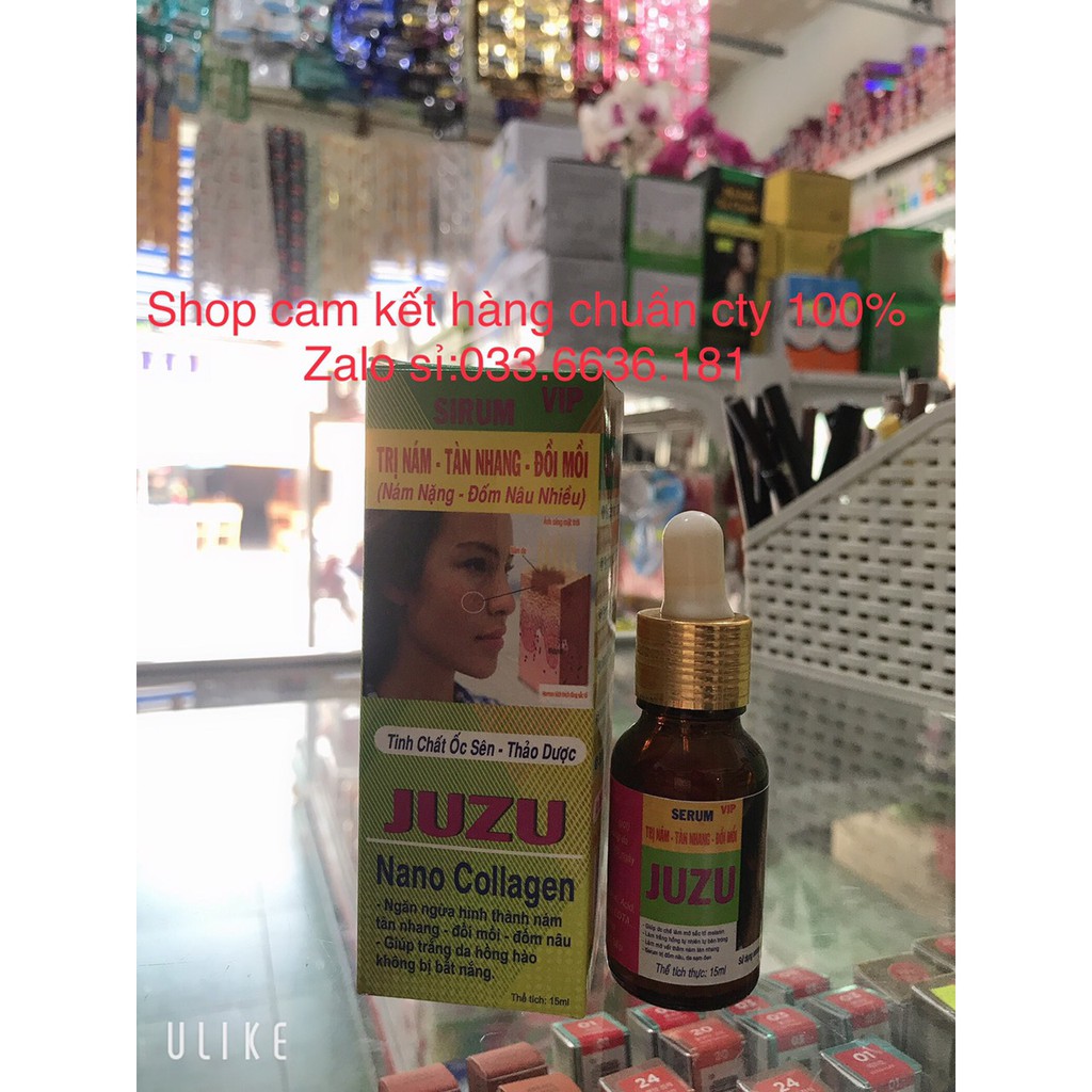 serum JUZU COLLAGEN nám nặng-đốm nâu 15ml [ chuẩn hàng cty 100%]
