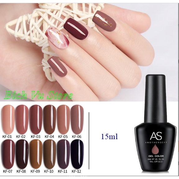 Sơn Gel AS mã KF | chai đen