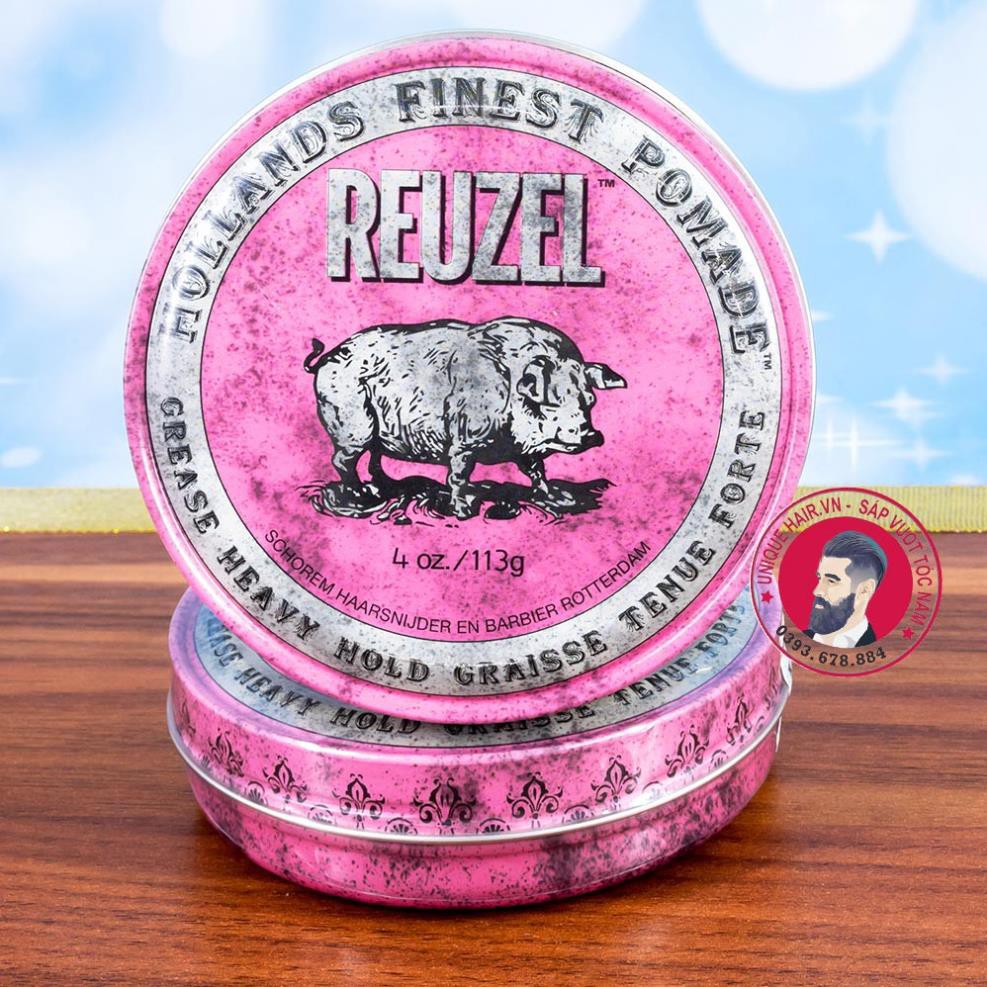 [CHÍNH HÃNG STORE HÀ NỘI] Pomade vuốt tóc Reuzel Pink Pomade -nhập khẩu Hà Lan | RẺ VÔ ĐỊCH