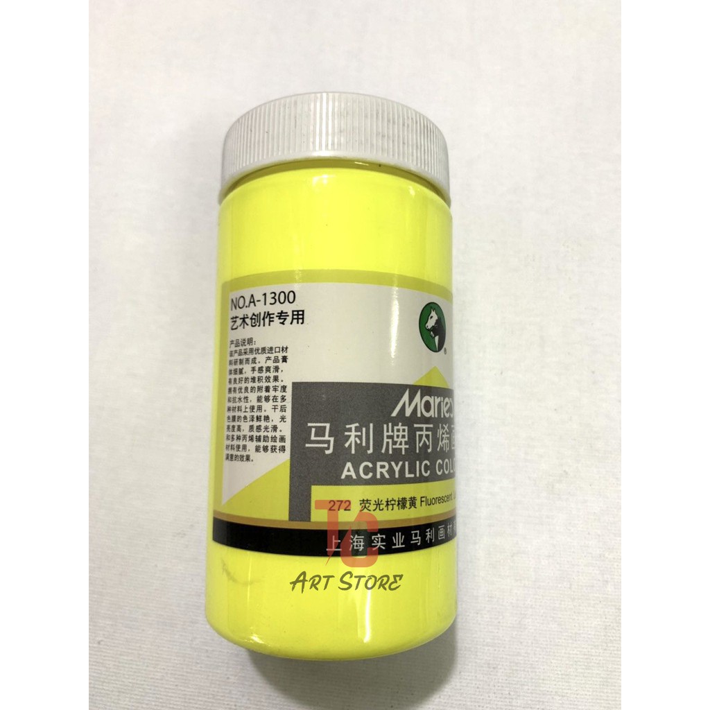 MÀU VẼ ACRYLIC PHẢN QUANG, MÀU NHŨ MARIES 300ML