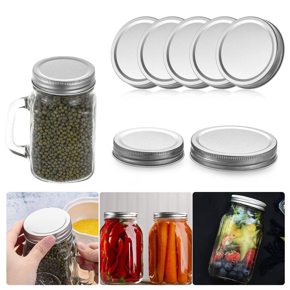 JUNE Bộ 10 Nắp Đậy Chai Lọ Bằng Thiếc Tiện Dụng Cho Nhà Bếp