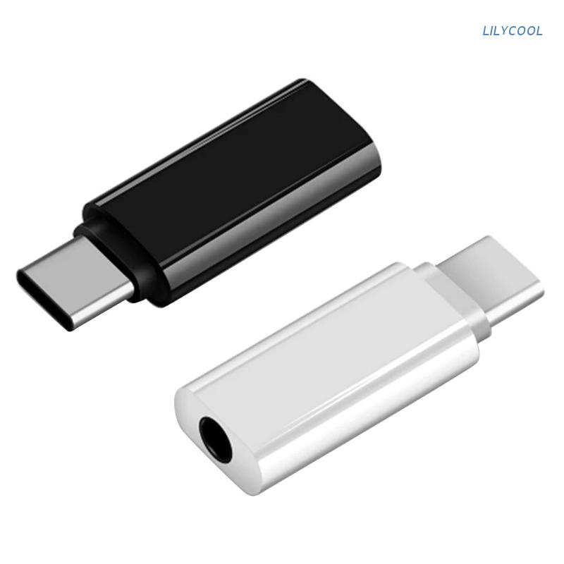 Đầu chuyển đổi âm thanh kỹ thuật số từ cổng 3.5mm Type-C sang cổng Type-C màu trắng/ đen