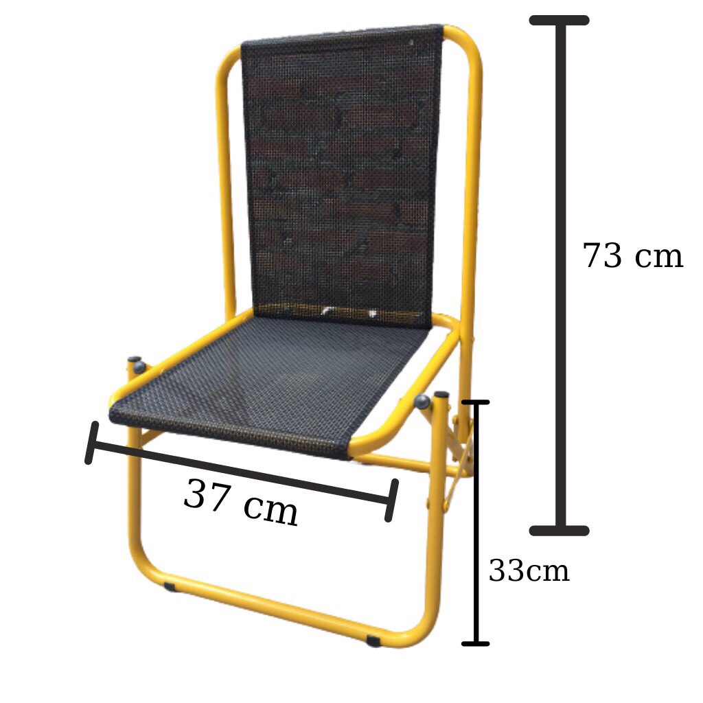 GHẾ LƯỚI XẾP GẬP Khung Sắt Tĩnh Điện Lưới Nhựa Dù Lò Xo cho Quán Trà Chanh, Cafe Vỉa Hè, Trà Sữa, Câu Cá