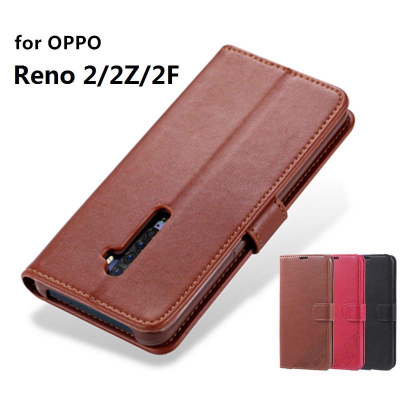Bao da điện thoại PU tích hợp ví đựng thẻ dành cho OPPO Reno 2 Reno 2Z/2F Reno 2F