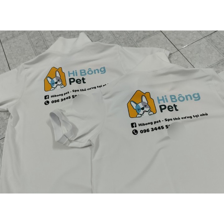 ÁO THUN POLY CÁ SẤU - ĐỒNG PHỤC CÔNG TY, QUÁN ĂN, CÀ PHÊ, TIỆM HỚT TÓC in theo yêu cầu riêng