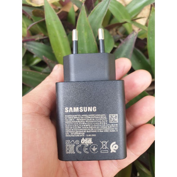 Bộ Sạc Sam Sung Siêu Nhanh 45W Chính Hãng Samsung Việt Nam. Mã T4510 Sản Xuất Năm 2022. Bảo Hành 6 Tháng Lỗi 1 Đổi 1