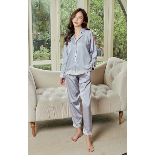 Set pyjamas F1 ren nổi lụa ngọc trai cao cấp | BigBuy360 - bigbuy360.vn