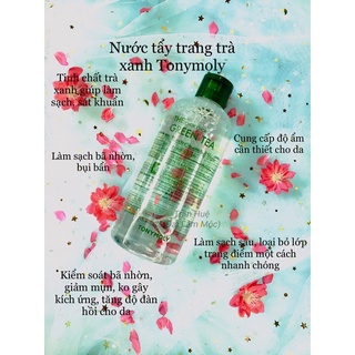 Nước tẩy trang trà xanh tonymoly 300ml