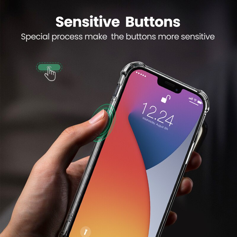 Ốp điện thoại cho iPhone 13 Pro Max 12 Mini 12 11 Pro XS Max SE 2020 6 6s 7 8 Plus X XR silicon dẻo chống sốc dành