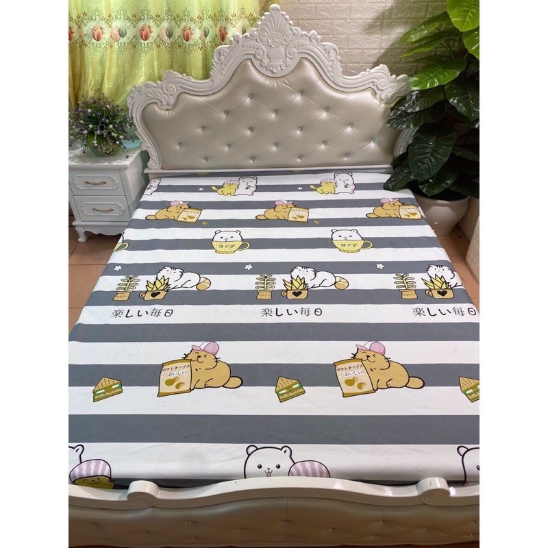 ga chống thấm COTTON NANO Sheen bedding,kháng khuẩn không nóng bí,suột soạt