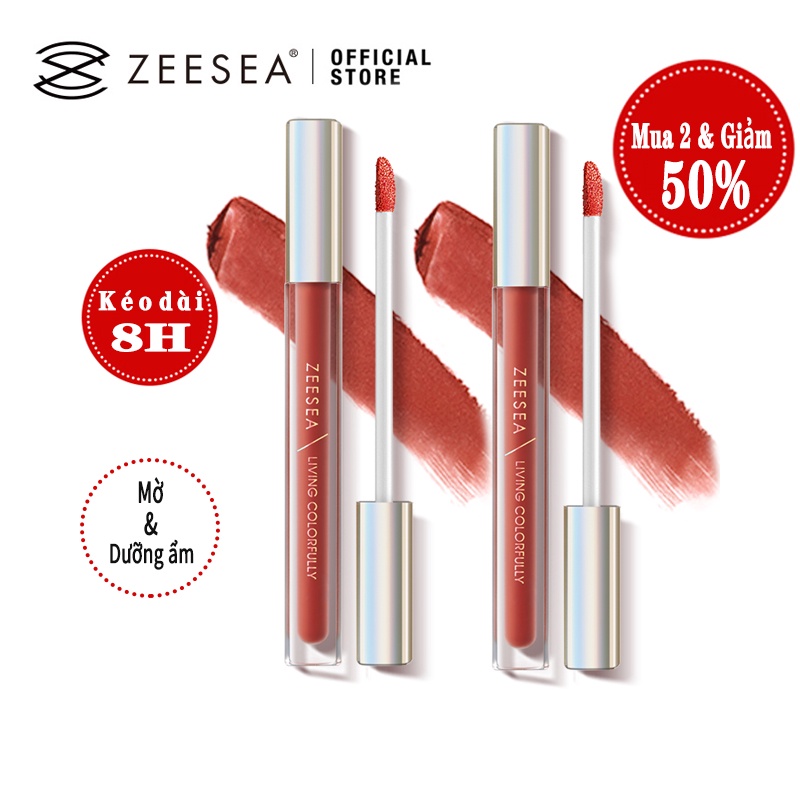 Son Môi ZEESEA Lì Lâu Trôi Dưỡng Ẩm 1.8g