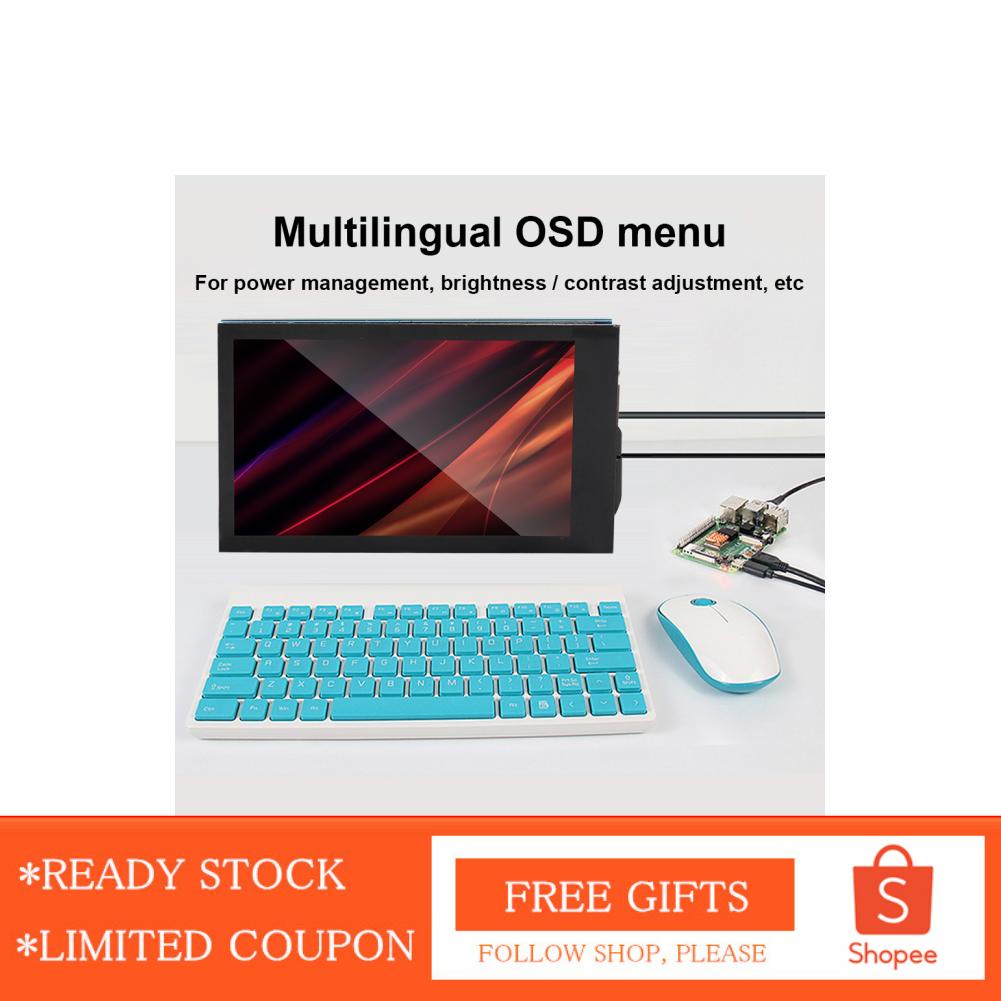 Alwaysonline 3.5 inch Capacitive Touch Screen 800x480 HD Monitor Display for Raspberry Pi